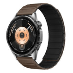 Cinturino per orologio in silicone magnetico a forma di I con connettore a sgancio rapido a pulsante., 22mm
