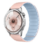 Cinturino per orologio in silicone magnetico a forma di I con connettore a sgancio rapido a pulsante., 22mm