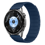 Cinturino per orologio in silicone magnetico a forma di I con connettore a sgancio rapido a pulsante., 22mm