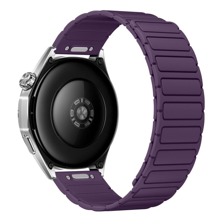 Cinturino per orologio in silicone magnetico a forma di I con connettore a sgancio rapido a pulsante., 22mm