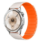 Cinturino per orologio in silicone magnetico a forma di I con connettore a sgancio rapido a pulsante., 22mm