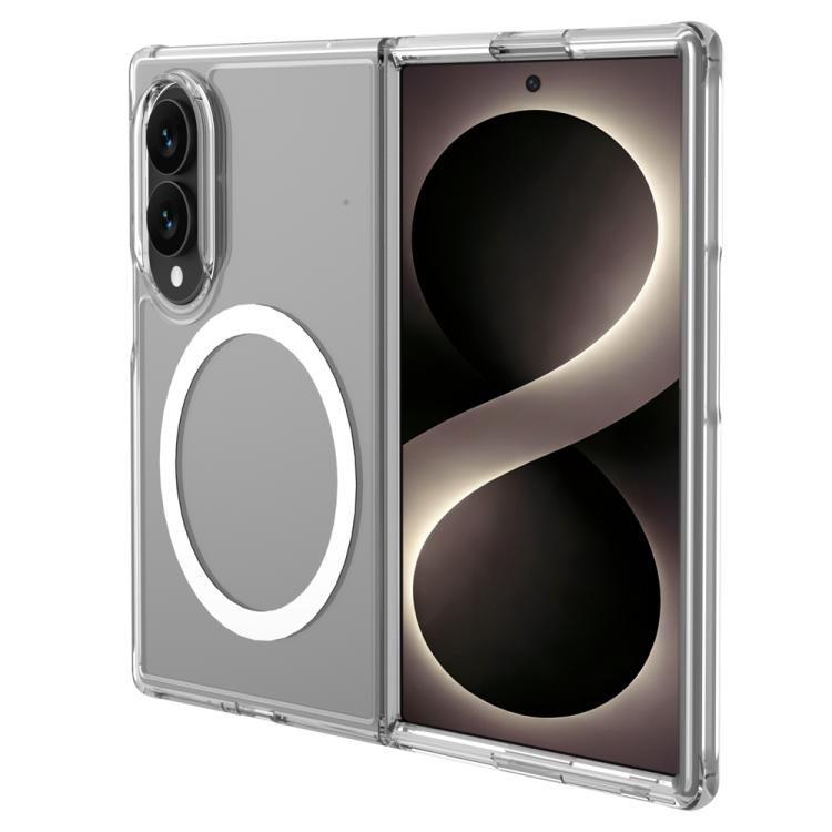 Custodia magnetica antiurto LeReach TOC Clear Series Dual-Composite Armor in TPU + acrilico per telefono, For Galaxy Z Fold8 5G