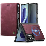 Custodia per telefono CaseMe C49 con portafoglio in pelle, magnetica, con blocco RFID e removibile., For Galaxy Z Fold8 5G, For Galaxy Z Fold8 Ultra 5G