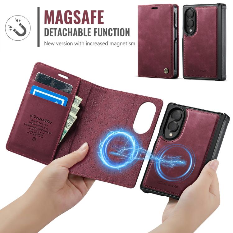 Custodia per telefono CaseMe C49 con portafoglio in pelle, magnetica, con blocco RFID e removibile., For Galaxy Z Fold8 5G, For Galaxy Z Fold8 Ultra 5G