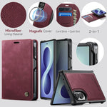 Custodia per telefono CaseMe C49 con portafoglio in pelle, magnetica, con blocco RFID e removibile., For Galaxy Z Fold8 5G, For Galaxy Z Fold8 Ultra 5G
