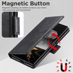 Custodia per telefono a libro orizzontale in pelle con texture di vitello Suteni, For Galaxy Z Fold8 Ultra 5G, For Galaxy Z Fold8  5G, For Galaxy Z Fold7 5G