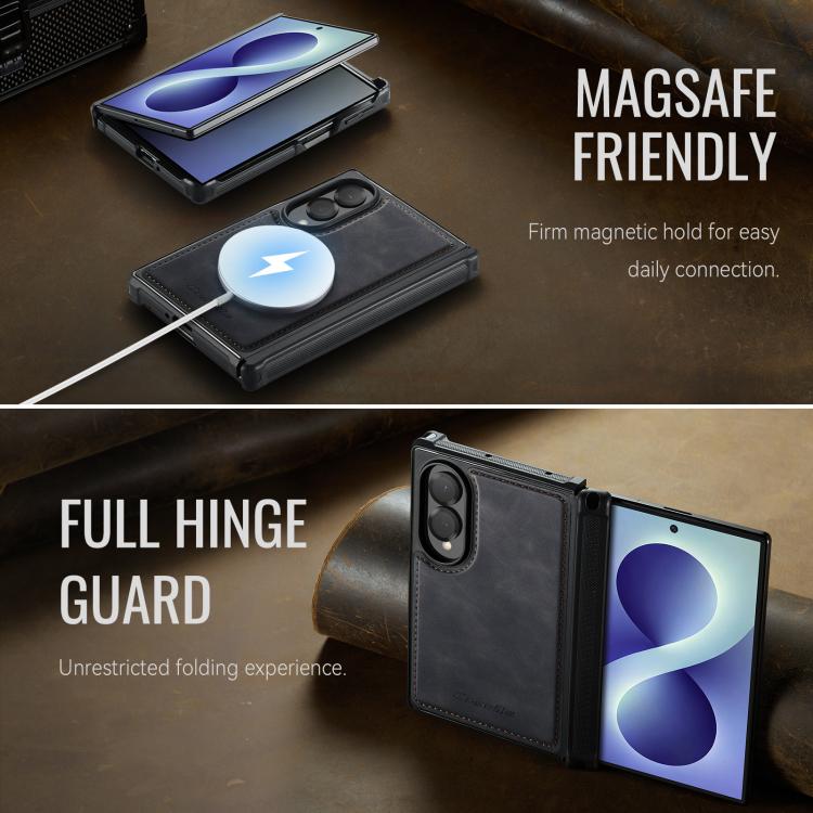 Custodia posteriore magnetica in ecopelle CaseMe serie C69 per telefono., For Galaxy Z Fold8 5G, For Galaxy Z Fold8 Ultra 5G