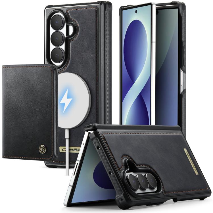 Custodia per telefono CaseMe serie Me80 con portafoglio rimovibile, protezione magnetica RFID e pelle vegana., For Galaxy Z Fold8 Ultra 5G