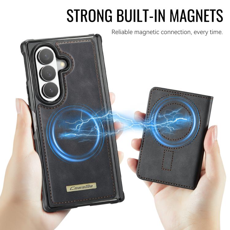Custodia per telefono CaseMe serie Me80 con portafoglio rimovibile, protezione magnetica RFID e pelle vegana., For Galaxy Z Fold8 Ultra 5G