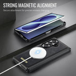 Custodia per telefono CaseMe serie Me80 con portafoglio rimovibile, protezione magnetica RFID e pelle vegana., For Galaxy Z Fold8 Ultra 5G