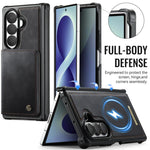 Custodia per telefono CaseMe serie Me80 con portafoglio rimovibile, protezione magnetica RFID e pelle vegana., For Galaxy Z Fold8 Ultra 5G