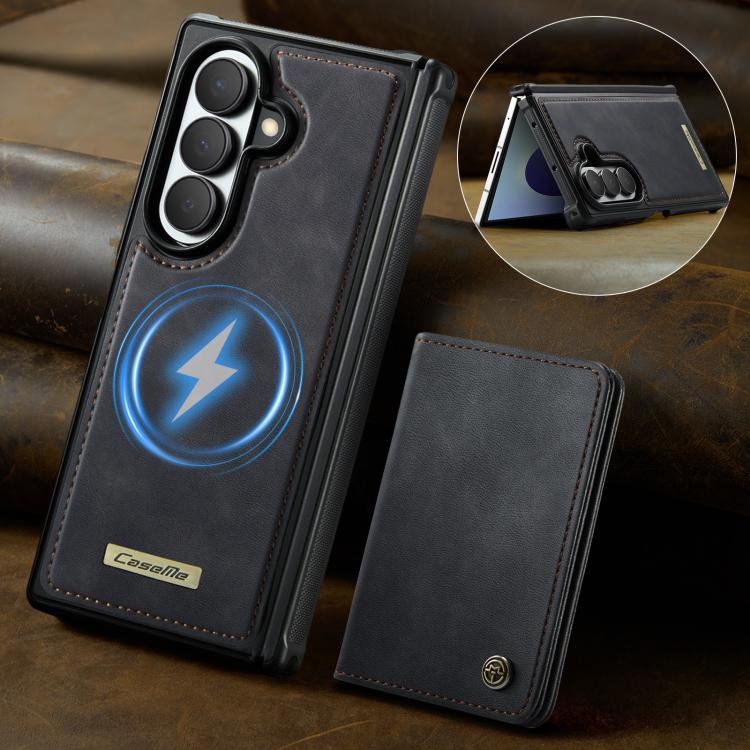 Custodia per telefono CaseMe serie Me80 con portafoglio rimovibile, protezione magnetica RFID e pelle vegana., For Galaxy Z Fold8 Ultra 5G