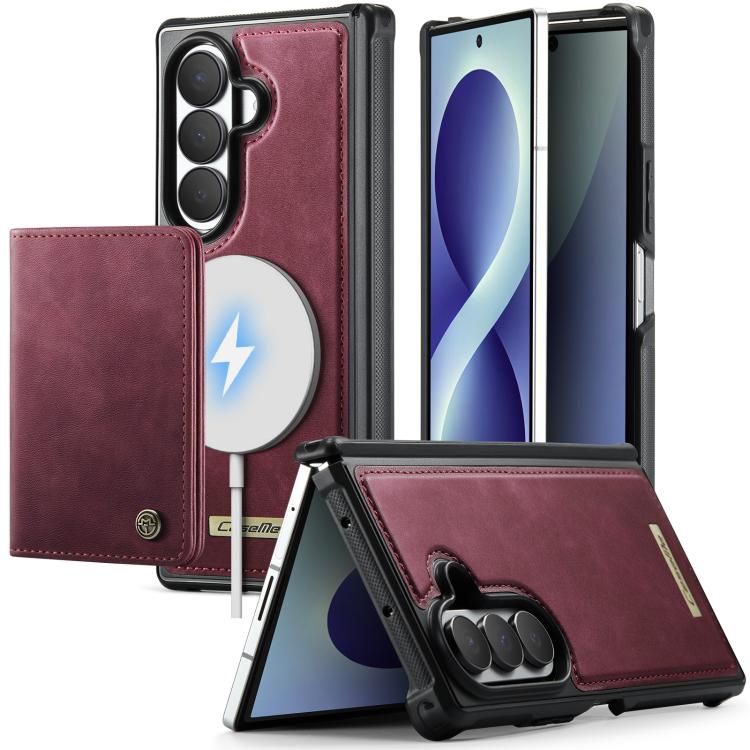 Custodia per telefono CaseMe serie Me80 con portafoglio rimovibile, protezione magnetica RFID e pelle vegana., For Galaxy Z Fold8 Ultra 5G