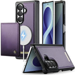 Custodia per telefono CaseMe serie Me80 con portafoglio rimovibile, protezione magnetica RFID e pelle vegana., For Galaxy Z Fold8 Ultra 5G