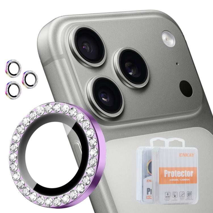 ENKAY AR Antiriflesso Anello di Diamante Individuale per Fotocamera Full Film, For iPhone 18 Pro / 18 Pro Max