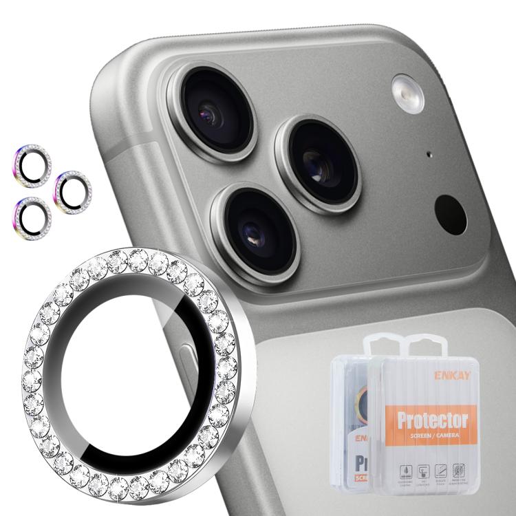 ENKAY AR Antiriflesso Anello di Diamante Individuale per Fotocamera Full Film, For iPhone 18 Pro / 18 Pro Max