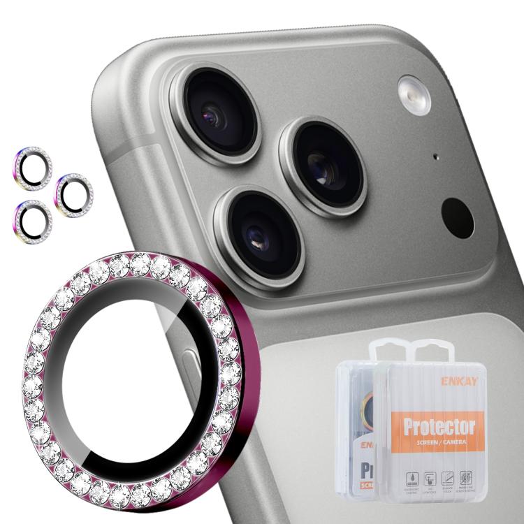 ENKAY AR Antiriflesso Anello di Diamante Individuale per Fotocamera Full Film, For iPhone 18 Pro / 18 Pro Max