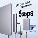 UGREEN CM195 4K Hub 7 in 1 USB-C Docking Station  HD 5Gbps USB 3.0 PD 100W SD / TF Card Reader