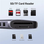 UGREEN CM195 4K Hub 7 in 1 USB-C Docking Station  HD 5Gbps USB 3.0 PD 100W SD / TF Card Reader