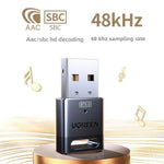 Adattatore USB Bluetooth 6.0 plug and play UGREEN 75073 con trasmissione a 20 m.