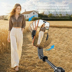 Stabilizzatore per selfie stick a singolo asse Q41 con luce di riempimento e telecomando Bluetooth per smartphone., Q41