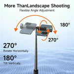 JMARY KT-209 Selfie stick da 98,5 cm con treppiede pieghevole in lega di alluminio e telecomando wireless per lo streaming live, KT-209