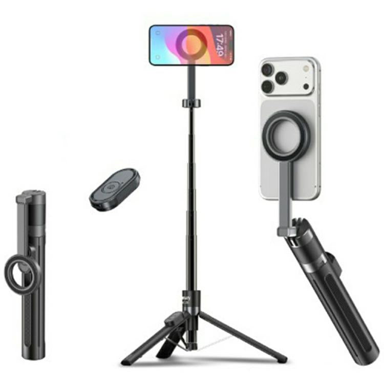 JMARY KT-279 Asta per selfie da 1,54 m, treppiede estensibile in lega di alluminio con telecomando per vlog e live streaming, KT-279