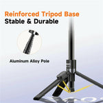 JMARY KT-279 Asta per selfie da 1,54 m, treppiede estensibile in lega di alluminio con telecomando per vlog e live streaming, KT-279
