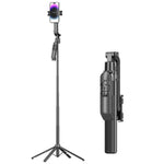JMARY KT-299 Asta per selfie da 1,8 m con tracciamento facciale AI, rotazione a 360° e treppiede con telecomando., KT-299