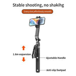 JMARY KT-299 Asta per selfie da 1,8 m con tracciamento facciale AI, rotazione a 360° e treppiede con telecomando., KT-299