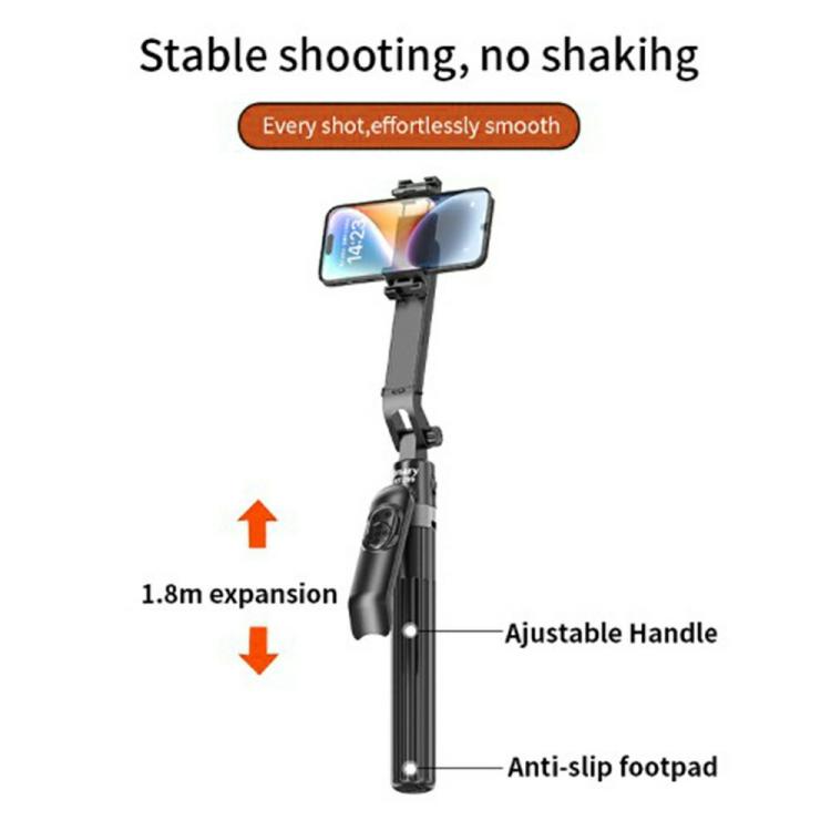 JMARY KT-299 Asta per selfie da 1,8 m con tracciamento facciale AI, rotazione a 360° e treppiede con telecomando., KT-299