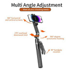 JMARY KT-299 Asta per selfie da 1,8 m con tracciamento facciale AI, rotazione a 360° e treppiede con telecomando., KT-299