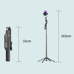 JMARY KT-299 Asta per selfie da 1,8 m con tracciamento facciale AI, rotazione a 360° e treppiede con telecomando., KT-299