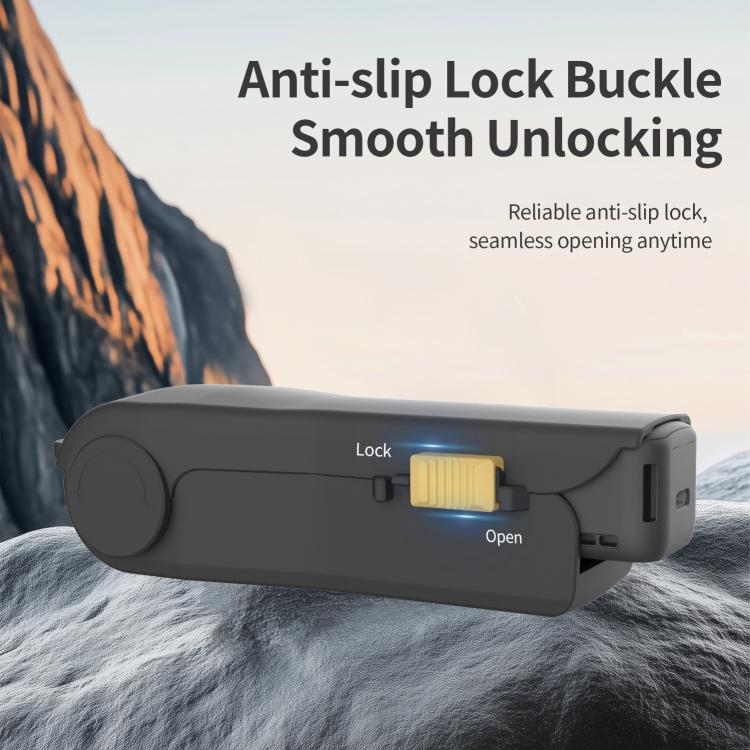 Coperchio protettivo ribaltabile per gimbal Scatola portaoggetti semiaperta 4 alloggiamenti per filtri, For DJI Osmo Pocket 4 / 3