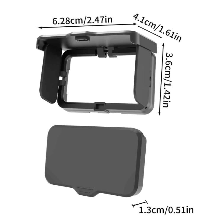 Parasole per schermo, copertura pieghevole per monitor, For DJI Osmo Pocket 4P / 4 / 3