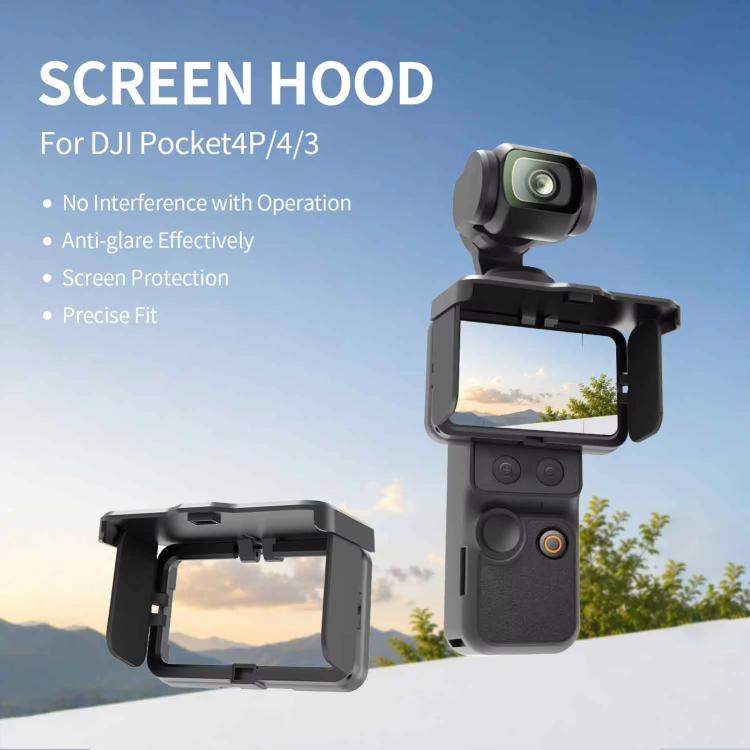 Parasole per schermo, copertura pieghevole per monitor, For DJI Osmo Pocket 4P / 4 / 3