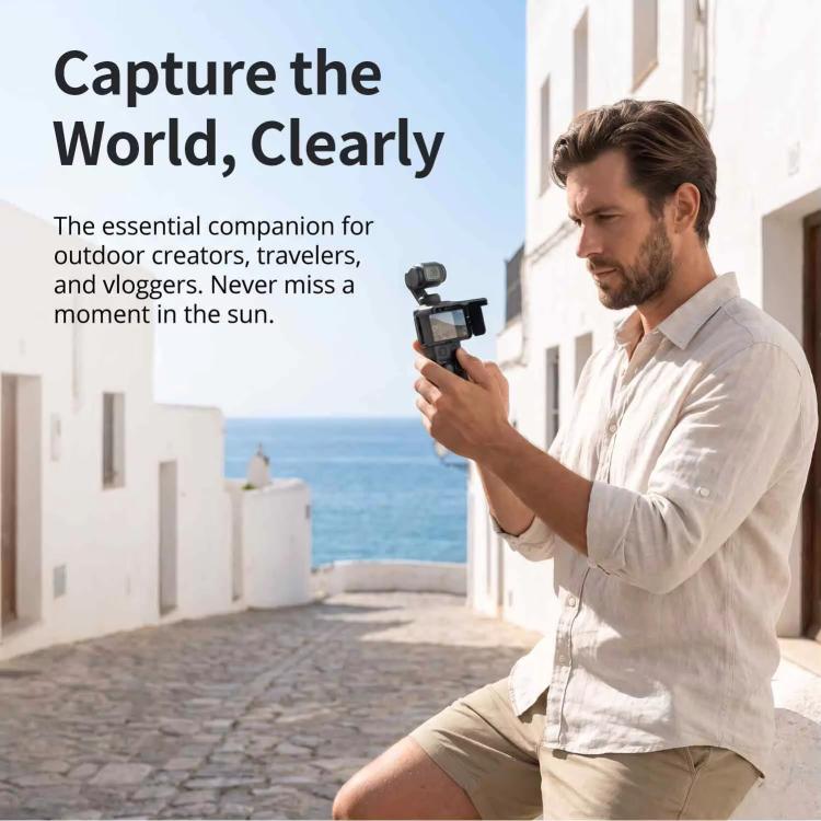 Parasole per schermo, copertura pieghevole per monitor, For DJI Osmo Pocket 4P / 4 / 3