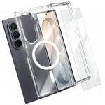 Set 2 in 1: custodia magnetica trasparente in TPU + PC con pellicola temperata ad alto contenuto di allumina., For Galaxy S26 FE 5G, For Galaxy Z Fold8 Ultra 5G, For Galaxy Z Flip8 5G, For Galaxy S26+ 5G, For Galaxy S26 Ultra 5G, For Galaxy S26 5G     ...