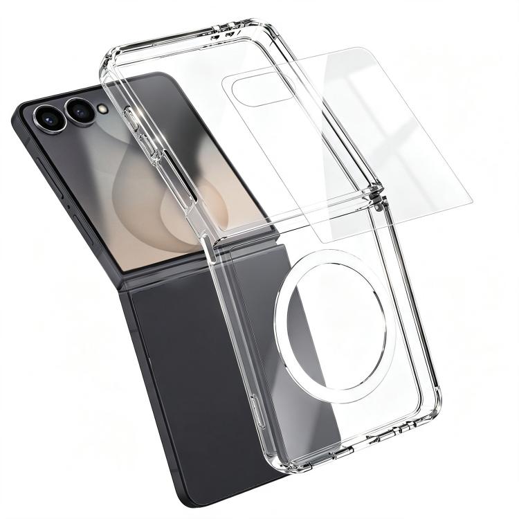 Set 2 in 1: custodia magnetica trasparente in TPU + PC con pellicola temperata ad alto contenuto di allumina., For Galaxy S26 FE 5G, For Galaxy Z Fold8 Ultra 5G, For Galaxy Z Flip8 5G, For Galaxy S26+ 5G, For Galaxy S26 Ultra 5G, For Galaxy S26 5G     ...