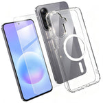 Set 2 in 1: custodia magnetica trasparente in TPU + PC con pellicola temperata ad alto contenuto di allumina., For Galaxy S26 FE 5G, For Galaxy Z Fold8 Ultra 5G, For Galaxy Z Flip8 5G, For Galaxy S26+ 5G, For Galaxy S26 Ultra 5G, For Galaxy S26 5G     ...