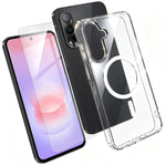 Set 2 in 1: custodia magnetica trasparente in TPU + PC con pellicola temperata ad alto contenuto di allumina., For Galaxy S26 FE 5G, For Galaxy Z Fold8 Ultra 5G, For Galaxy Z Flip8 5G, For Galaxy S26+ 5G, For Galaxy S26 Ultra 5G, For Galaxy S26 5G     ...