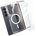 Set 2 in 1: custodia magnetica trasparente in TPU + PC con pellicola temperata ad alto contenuto di allumina., For Galaxy S26 FE 5G, For Galaxy Z Fold8 Ultra 5G, For Galaxy Z Flip8 5G, For Galaxy S26+ 5G, For Galaxy S26 Ultra 5G, For Galaxy S26 5G     ...