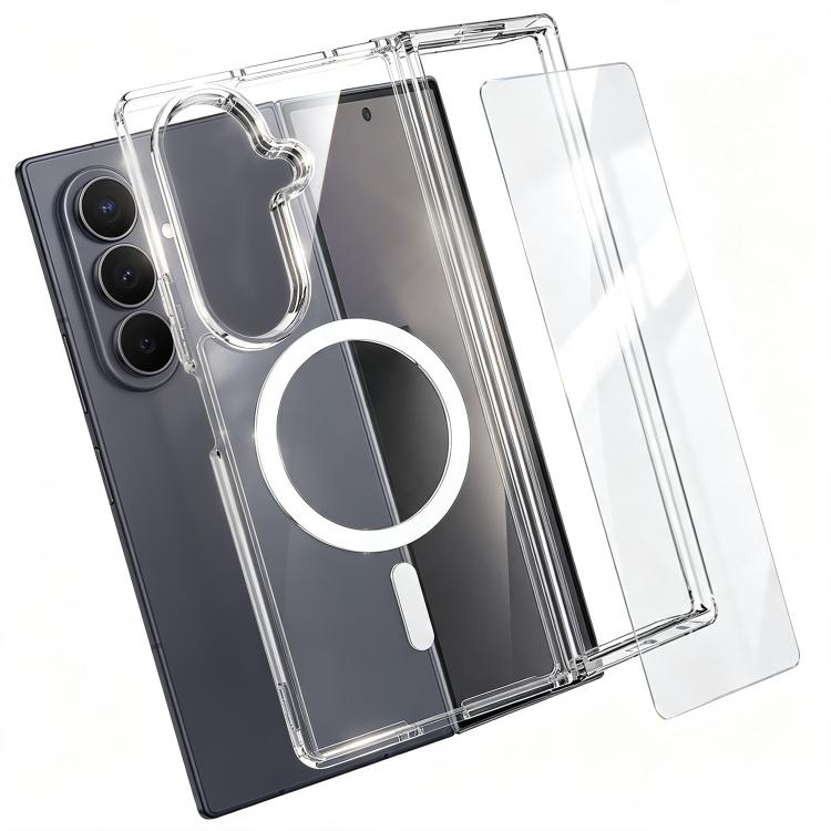 Set 2 in 1: custodia magnetica trasparente in TPU + PC con pellicola temperata ad alto contenuto di allumina., For Galaxy S26 FE 5G, For Galaxy Z Fold8 Ultra 5G, For Galaxy Z Flip8 5G, For Galaxy S26+ 5G, For Galaxy S26 Ultra 5G, For Galaxy S26 5G     ...