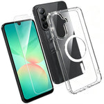 Set 2 in 1: custodia magnetica trasparente in TPU + PC con pellicola temperata ad alto contenuto di allumina., For Galaxy S26 FE 5G, For Galaxy Z Fold8 Ultra 5G, For Galaxy Z Flip8 5G, For Galaxy S26+ 5G, For Galaxy S26 Ultra 5G, For Galaxy S26 5G     ...
