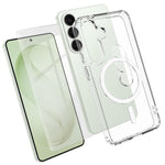 Set 3 in 1: custodia magnetica trasparente in TPU e PC con pellicola temperata ad alto contenuto di allumina e protezione per l'obiettivo., For Galaxy S26 FE 5G, For Galaxy Z Fold8 Ultra 5G, For Galaxy Z Flip8 5G, For Galaxy S26+ 5G                    ...