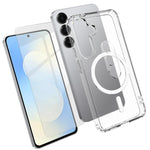 Set 3 in 1: custodia magnetica trasparente in TPU e PC con pellicola temperata ad alto contenuto di allumina e protezione per l'obiettivo., For Galaxy S26 FE 5G, For Galaxy Z Fold8 Ultra 5G, For Galaxy Z Flip8 5G, For Galaxy S26+ 5G                    ...
