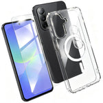 Set 3 in 1: custodia magnetica trasparente in TPU e PC con pellicola temperata ad alto contenuto di allumina e protezione per l'obiettivo., For Galaxy S26 FE 5G, For Galaxy Z Fold8 Ultra 5G, For Galaxy Z Flip8 5G, For Galaxy S26+ 5G                    ...