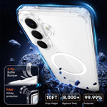 Set 3 in 1: custodia magnetica trasparente in TPU e PC con pellicola temperata ad alto contenuto di allumina e protezione per l'obiettivo., For Galaxy S26 FE 5G, For Galaxy Z Fold8 Ultra 5G, For Galaxy Z Flip8 5G, For Galaxy S26+ 5G                    ...