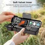 Scatola portaoggetti rigida progettata con scomparto per filtro e slot per scheda SD., For DJI Osmo Pocket 4 / 3