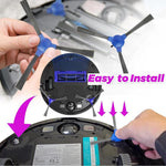 JUNSUNMAY Confezione da 6 spazzole laterali per Eufy RoboVac 11S / 12 / 15C / 30 / 30C / 35C / G30